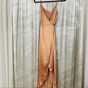 Peach Wrap Around Dress